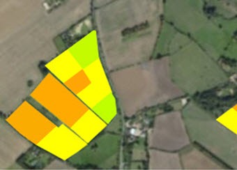 GPS nutrient mapping of fields in Suffolk - precision farming services