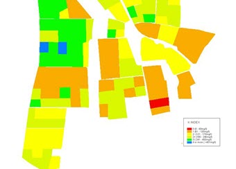 GPS nutrient mapping of fields in Suffolk